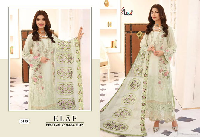 Elaf By Shree 3104 To 3109 Designer Pakistani Suits Catalog
